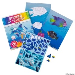 Ocean Animal Sticker-By-Number Book