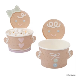 Once Upon a Snowfall Christmas Gingerbread Treat Cups-12Pk