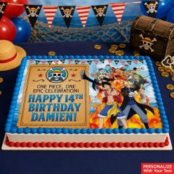 One Piece Personalized Edible Icing