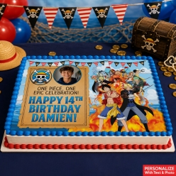 One Piece Photo Personalized Edible Icing