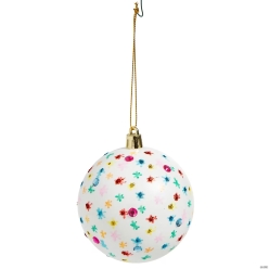 Paint Your Own Bauble Christmas Ornament Craft Kit-4Pk