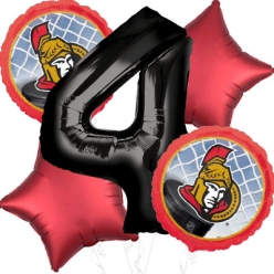 Ottawa Senators Age 4 Balloon Bouquet