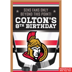 Ottawa Senators PERSONALIZED Giant Vinyl Keepsake Door Sign