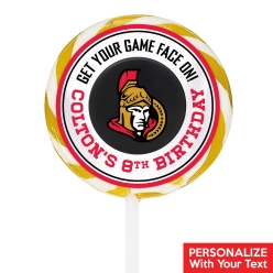 Ottawa Senators PERSONALIZED Lollipops - 12 Pk