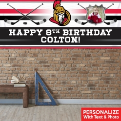 Ottawa Senators PERSONALIZED PHOTO Vinyl Keepsake Banner