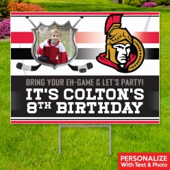 34% OFF: Ottawa Senators Photo PERSONALIZED Yard Sign