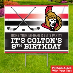 34% OFF: Ottawa Senators PERSONALIZED Large Yard Sign