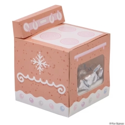 Gingerbread Oven Christmas Cupcake Favour Boxes-24Pk