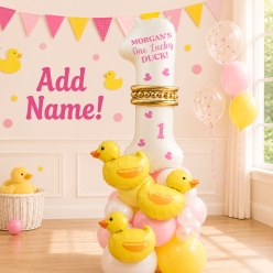 Duckie 1st Pink Airfill Balloon Column Kit
