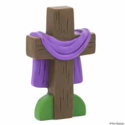 Paint Your Own Religious Ceramic Draped Crosses-12Pk