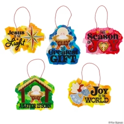 Fireside Folk Christmas Sign Craft Kit-10Pk