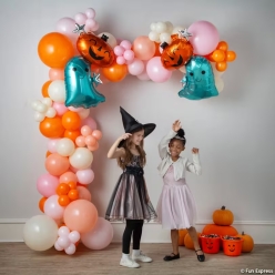 Pastel Pink Halloween Party Balloon Garland Decorating Kit