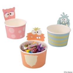 Monster Mayhem Party Paper Snack Cups-12Pk