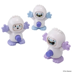 Pastel Winter Yeti Plastic Clicker Spinner Toys-12Pk
