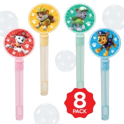 *Paw Patrol Bubble Bottles w/Wands - 8 PACK
