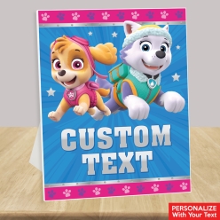 Paw Patrol Pink Custom Text 14