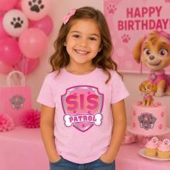 Sis Patrol Pink T-shirt- Choose Size