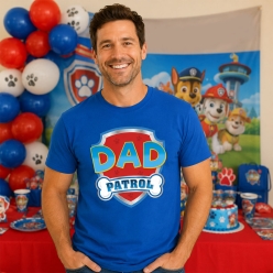 Dad Patrol Blue T-shirt- Choose Size