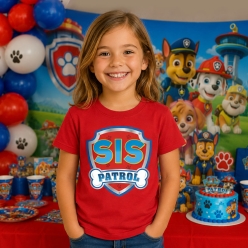 Sis Patrol Red T-shirt- Choose Size