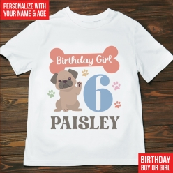 Pawsome Dog Birthday Personalized T-shirt