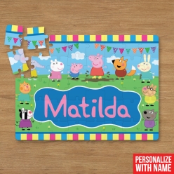 Personalized 30pc Peppa Pig Puzzle
