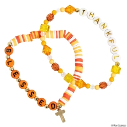 Religious Fall Themed Bracelets with Card for 10