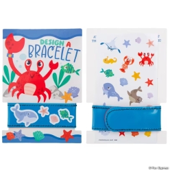Beach Buddies Plastic Bracelets with Stickers for 12