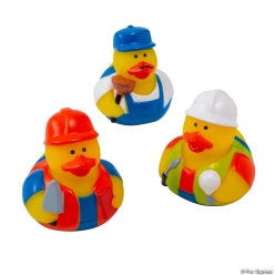 Construction Trade Worker Rubber Ducks-10Pk