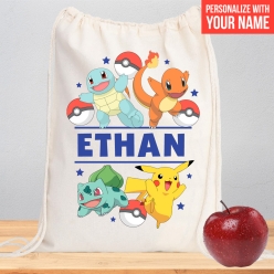 60% OFF: Pokemon Personalized Drawstring Backpack