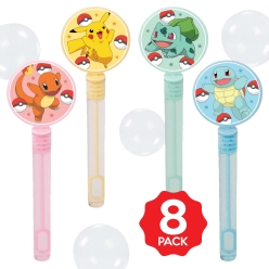 *Pokemon Bubble Bottles w/Wands - 8 Pack
