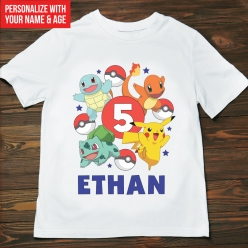 55% OFF: Pokemon Personalized T-shirt- Choose Size