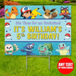 34% OFF: Pokemon All Weather PERSONALIZED Large Yard Sign