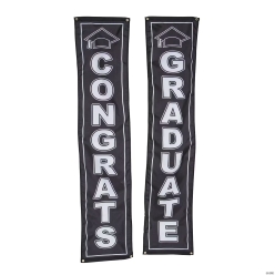 Graduation Congrats Graduate Polyester Pillar Buntings