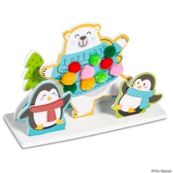 Polar Bear 3D Stand-Up Craft Kit-12Pk