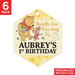 Pooh PERSONALIZED Thank You Tags - 6 PK
