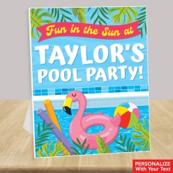 50% OFF: Pool Party Personalized Birthday 14