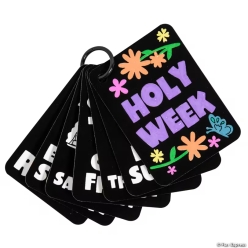 CYO Fuzzy Holy Week Posters on a Ring-12Pk