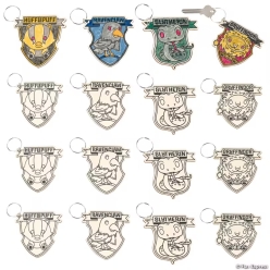 Harry Potter Colour In Hogwarts Wood Keychains-12Pk