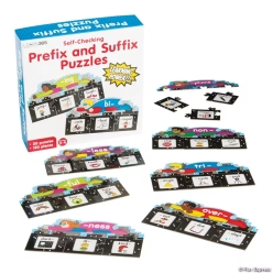 Prefix & Suffix Superhero Puzzles - 120pcs