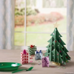 3D Christmas Tree with Presents Pop-Up Centerpiece Set-6Pk