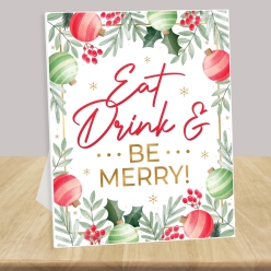 Pretty Christmas Eat Drink & Be Merry 14