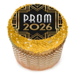 Roaring 20s Prom Cupcake Icing Toppers 12pk