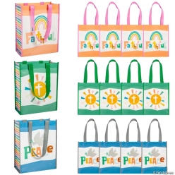 Religious God's Promises Shopper Tote Bags-12Pk