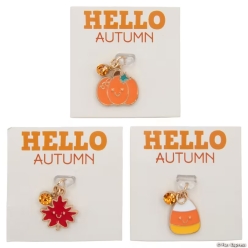 Fall Candy Corn, Leaf & Pumpkin USB-C Dust Plugs with Card for 9