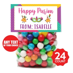30% OFF: Purim Personalized Treat Bags & Tags 24pk