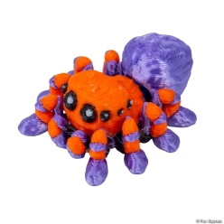 Halloween Orange & Purple Spider Toys-12Pk