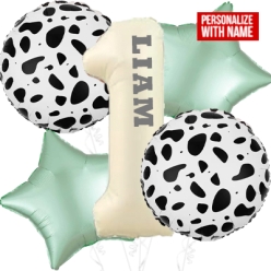 My First Rodeo Boy PERSONALIZED 1st Balloon Bouquet
