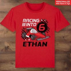 55% OFF: Racing Personalized Red T-shirt