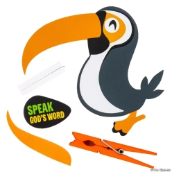Rainforest VBS Toucan Clothespin Craft Kit-12Pk
