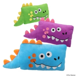 Bright Color Dinosaur Rectangle Plush Characters-12Pk